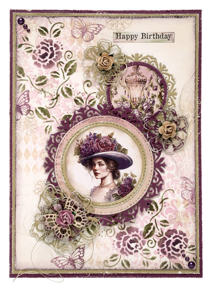 JMA Mask Victorian ATC Backgrounds Victorian Dreams 4 PC