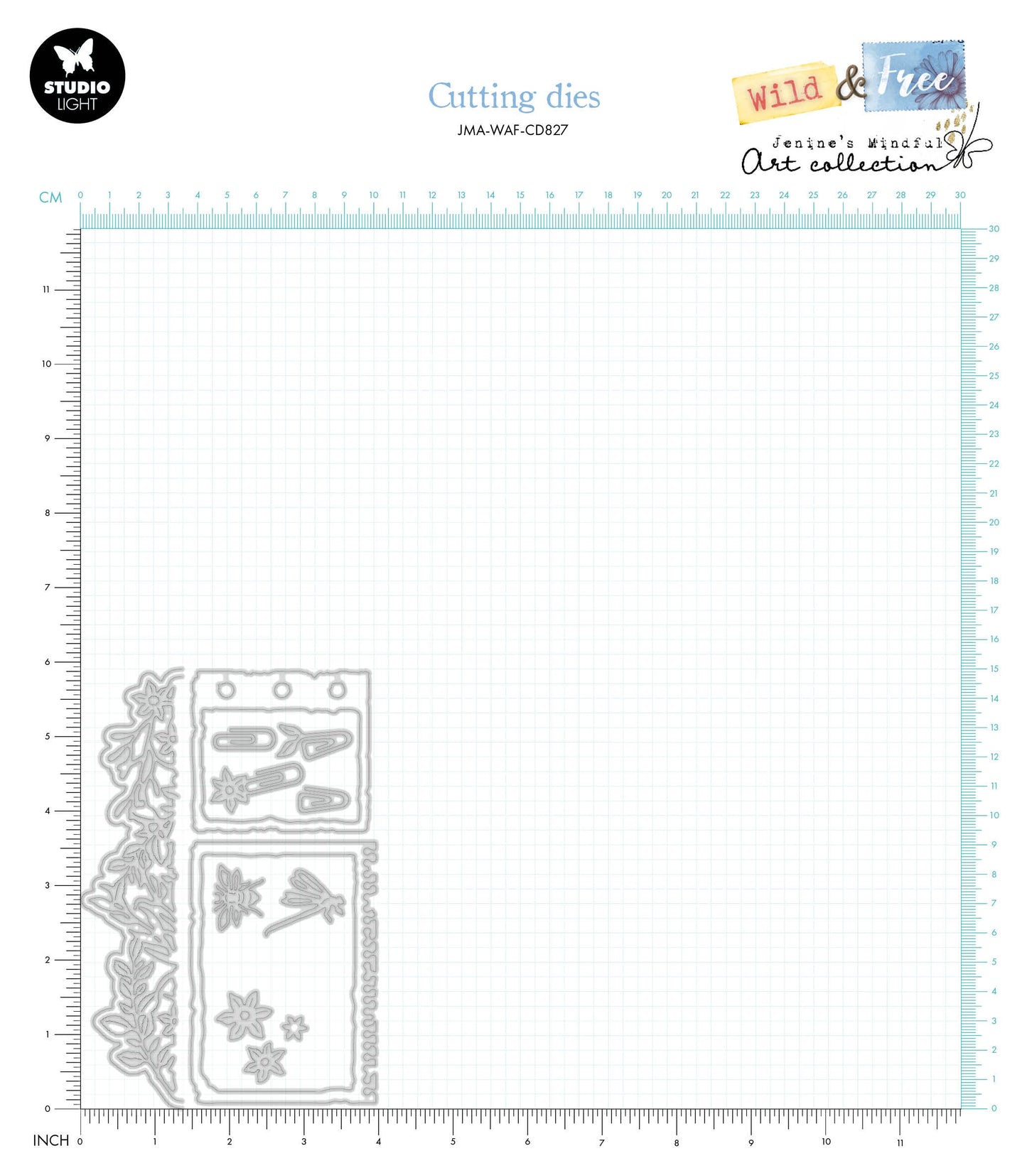 JMA Cutting Die Decoration & Cards Wild & Free 15 PC