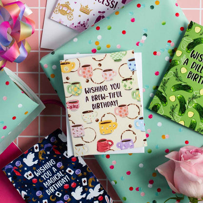 Wishing You A Brew-tiful Birthday! - Greeting Card