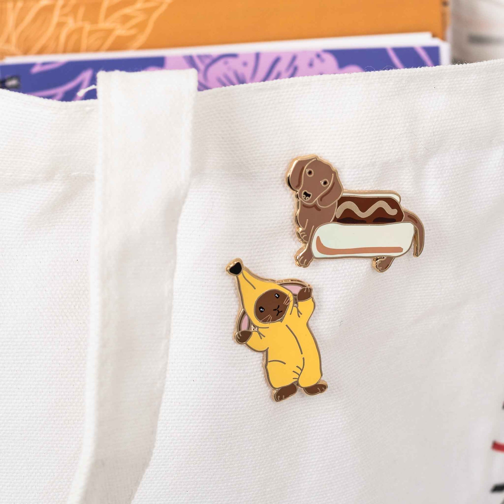 Banana Bunny Enamel Pin