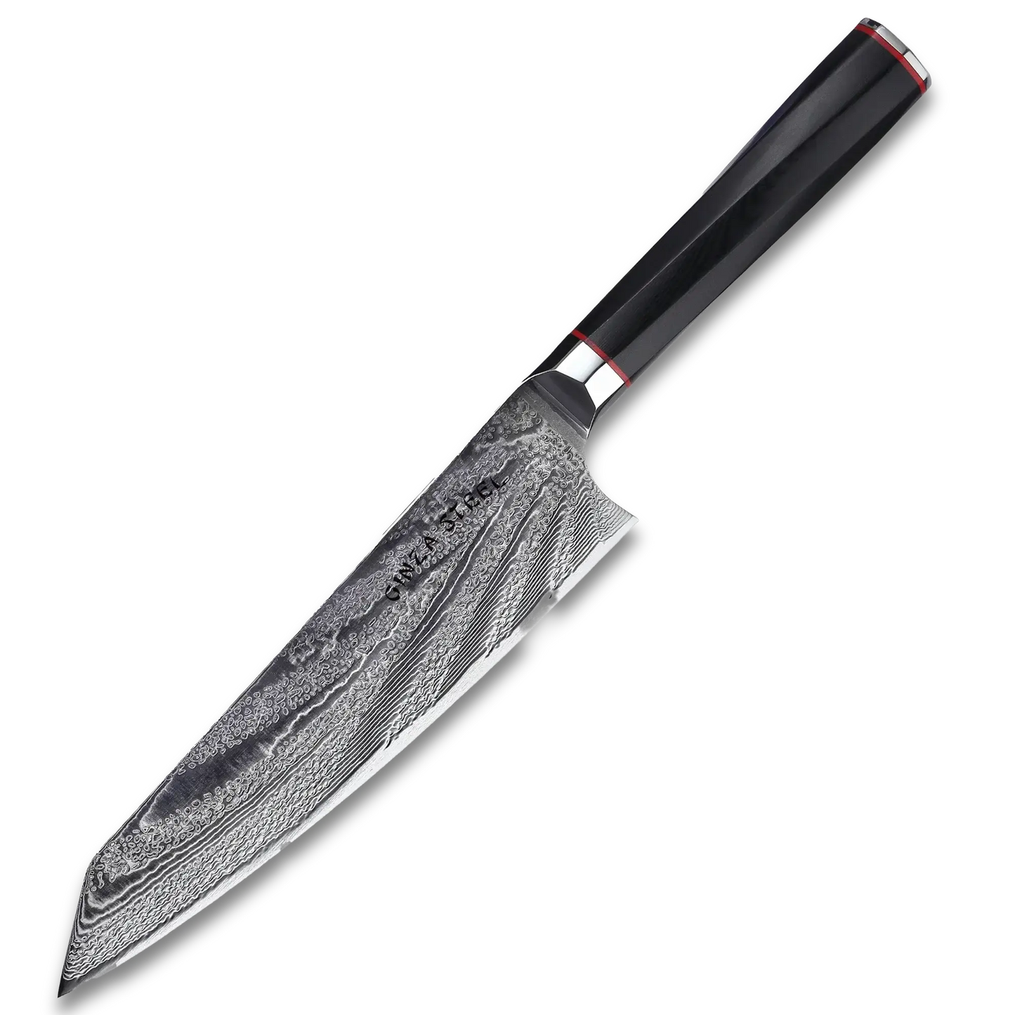 Ginza Steel KATANA 20 Kochmesser 8” – Damast VG10 Stahl, 67 Lagen, G10 Griff