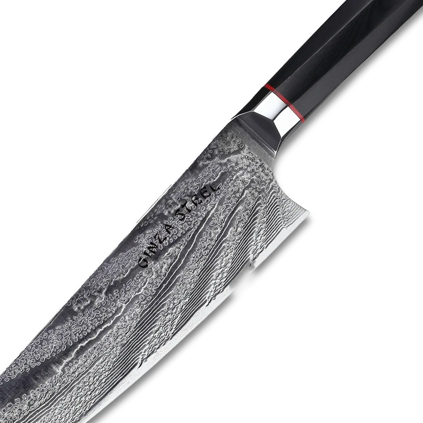 Ginza Steel KATANA 20 Kochmesser 8” – Damast VG10 Stahl, 67 Lagen, G10 Griff