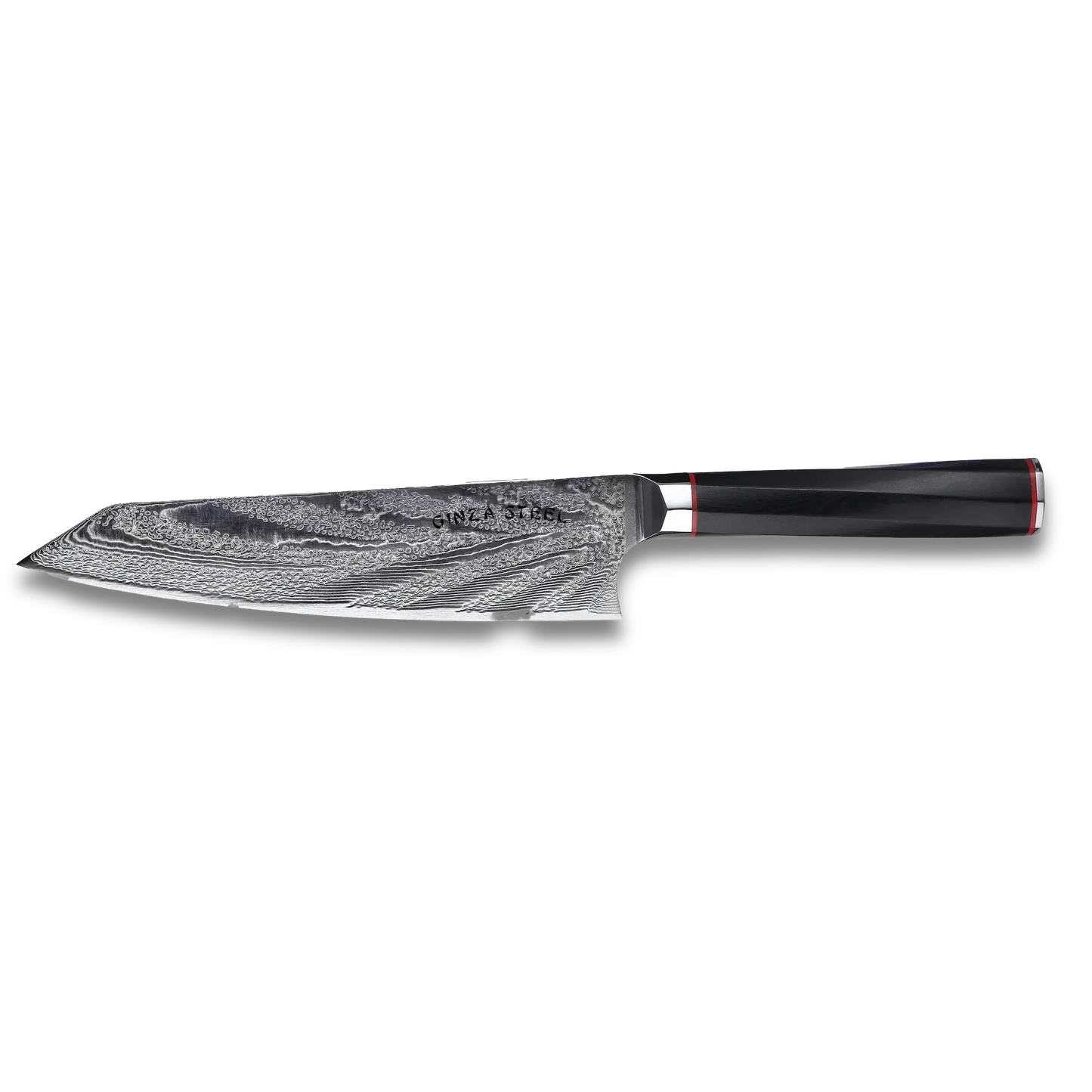 Ginza Steel KATANA 20 Kochmesser 8” – Damast VG10 Stahl, 67 Lagen, G10 Griff