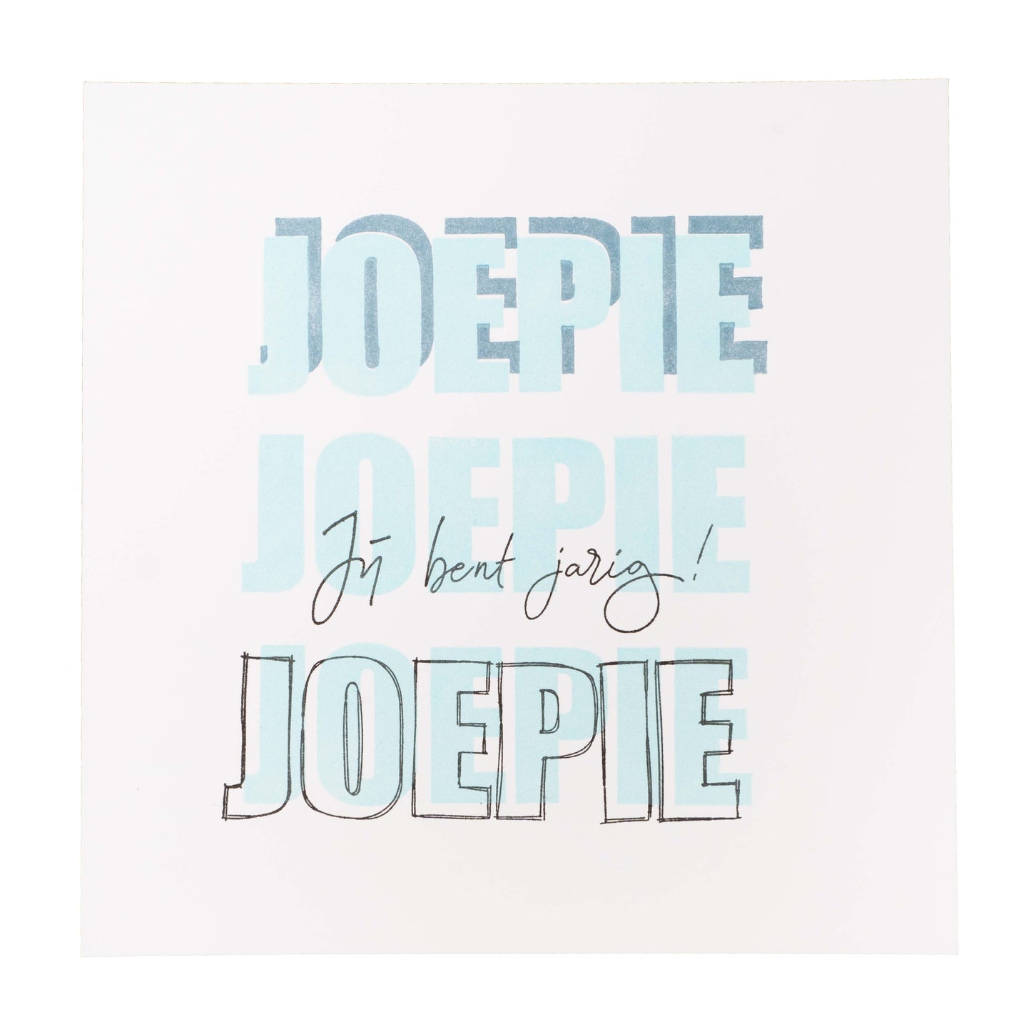 KJ Clear stamp Sentiments Joepie Essentials 105x148x3mm nr.187