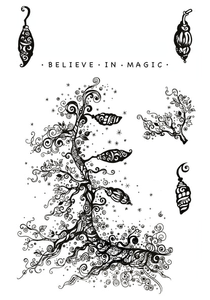 Katkin Krafts Cocoon 6 in x 8 in Clear Stamp Set