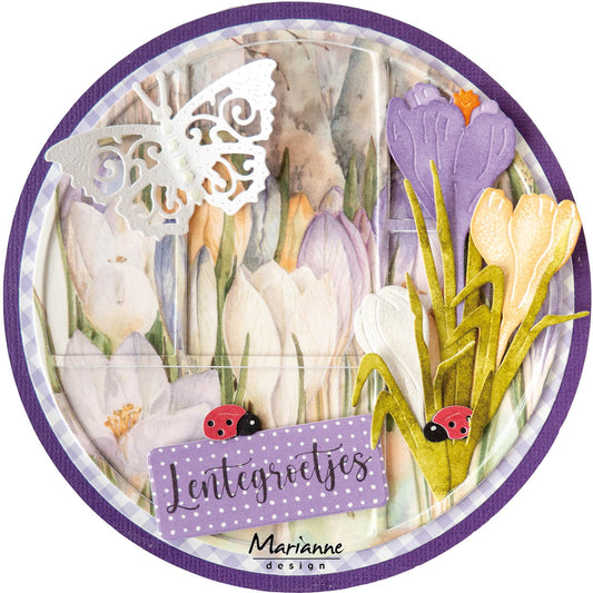 Marianne Design XL Cutting Sheet - Mattie's Mooiste Spring Garden