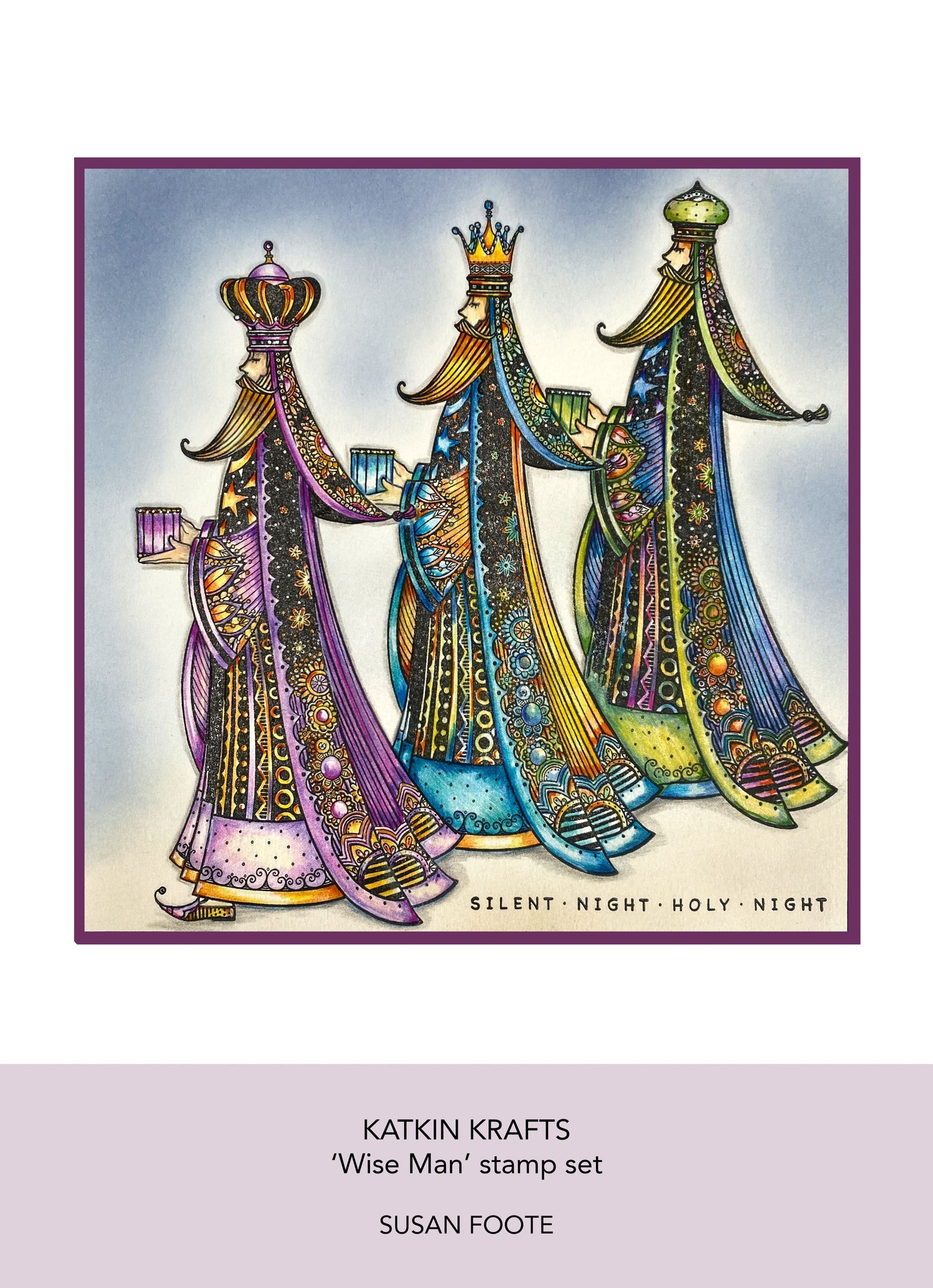 Katkin Krafts Wise Man 6 in x 8 in Clear Stamp Set