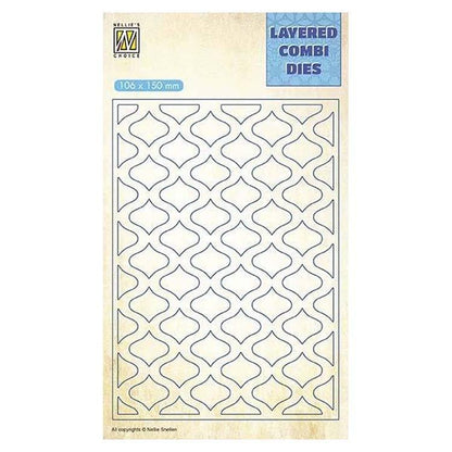Nellie's Choice Layered Combi Dies Eastern Oval Layer A