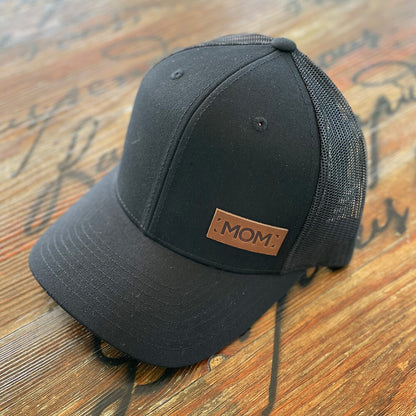 MOM - Leather Patch Trucker Hat