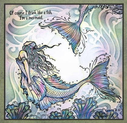 Pink Ink Designs Waves 7 in x 7 in Stencil