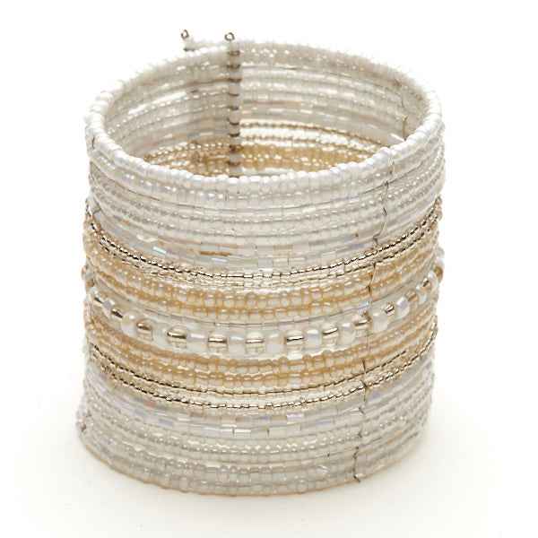 Stripey Beaded Cuff