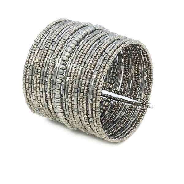 Wide Beaded Cuff