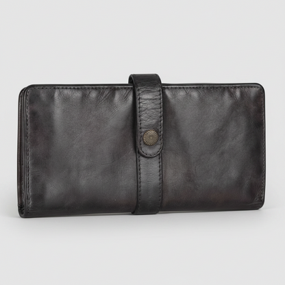 MET Women's Snap Tab Leather Wallet