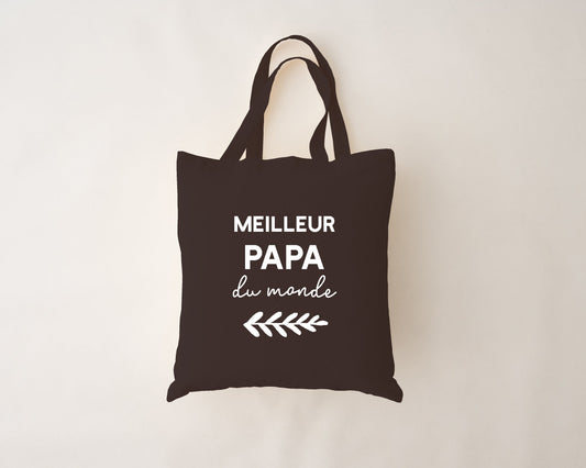 Schwarze Mehrwegtasche - Bester Papa der Welt
