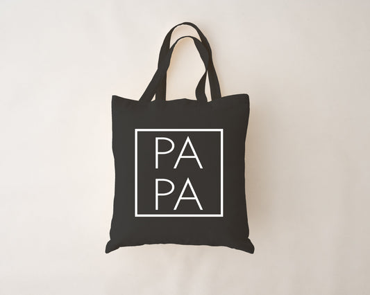Schwarze Einkaufstasche - Papa