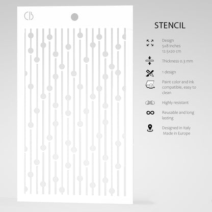 Texture Stencil 5"x8" Bead Curtain