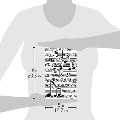Ciao Bella Texture Stencil 5x8 Musical Score