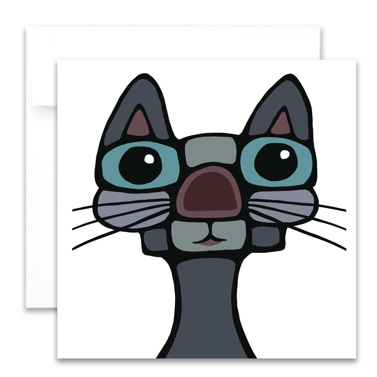 Mal-Grußkarte - Kater Max