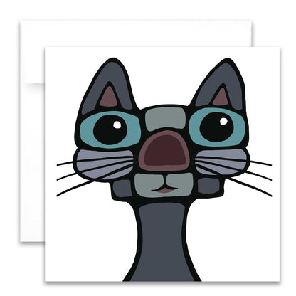 Mal-Grußkarte - Kater Max