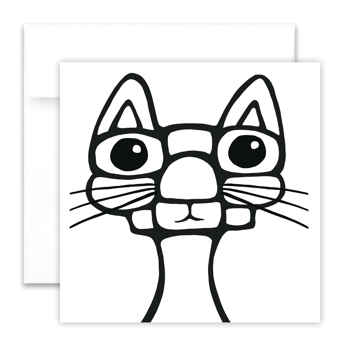 Mal-Grußkarte - Kater Max