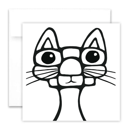 Mal-Grußkarte - Kater Max