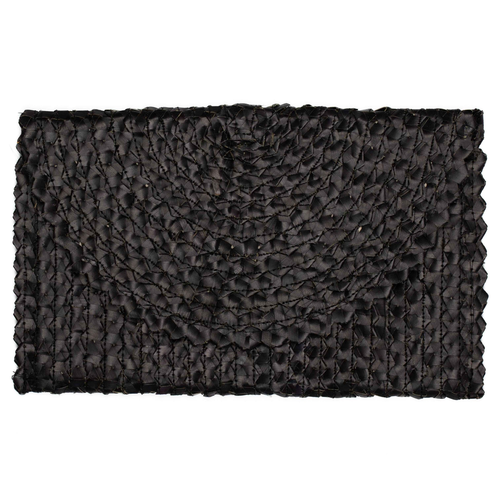 Pandan Leaf Clutch Purse - Black