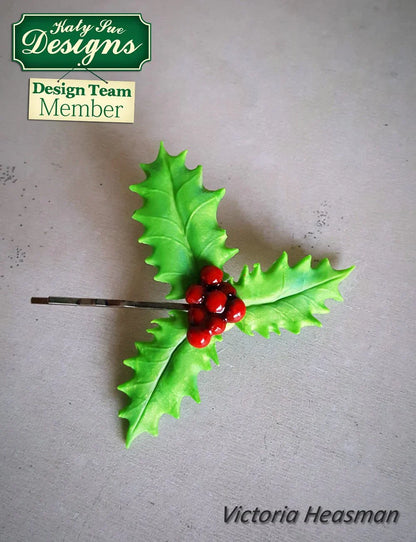 Flower Pro Holly & Mistletoe Silicone Mould