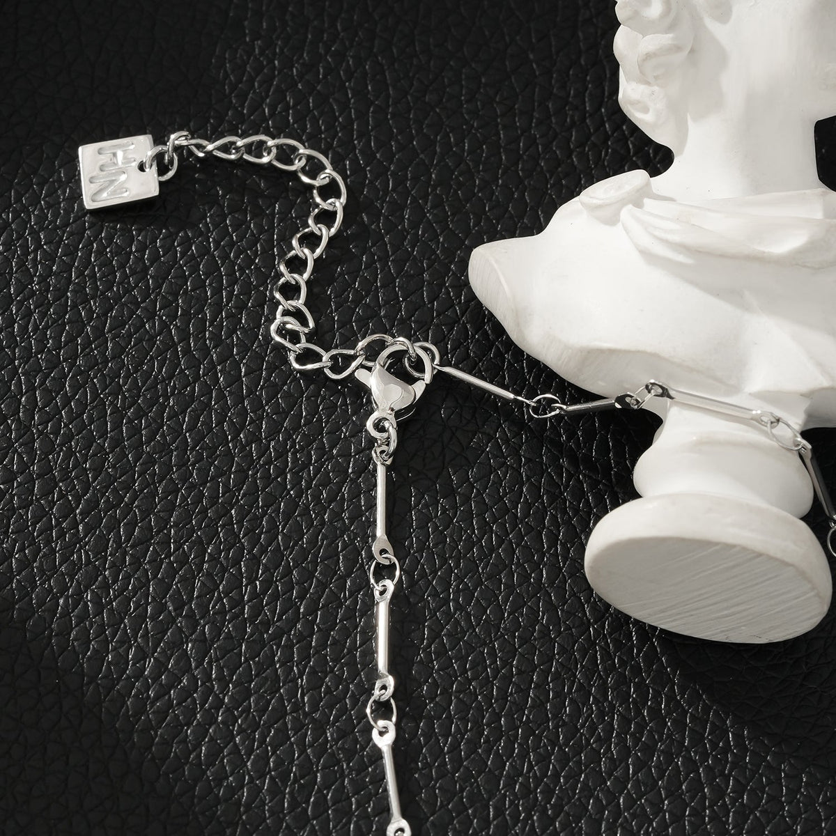 NOMIA Silver (White Gold): Radiant Sunburst Pendant Zirconia Chain Necklace