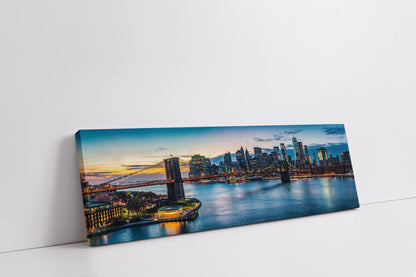 Cities Skylines-NYC Sunset Bridge-Wall Art