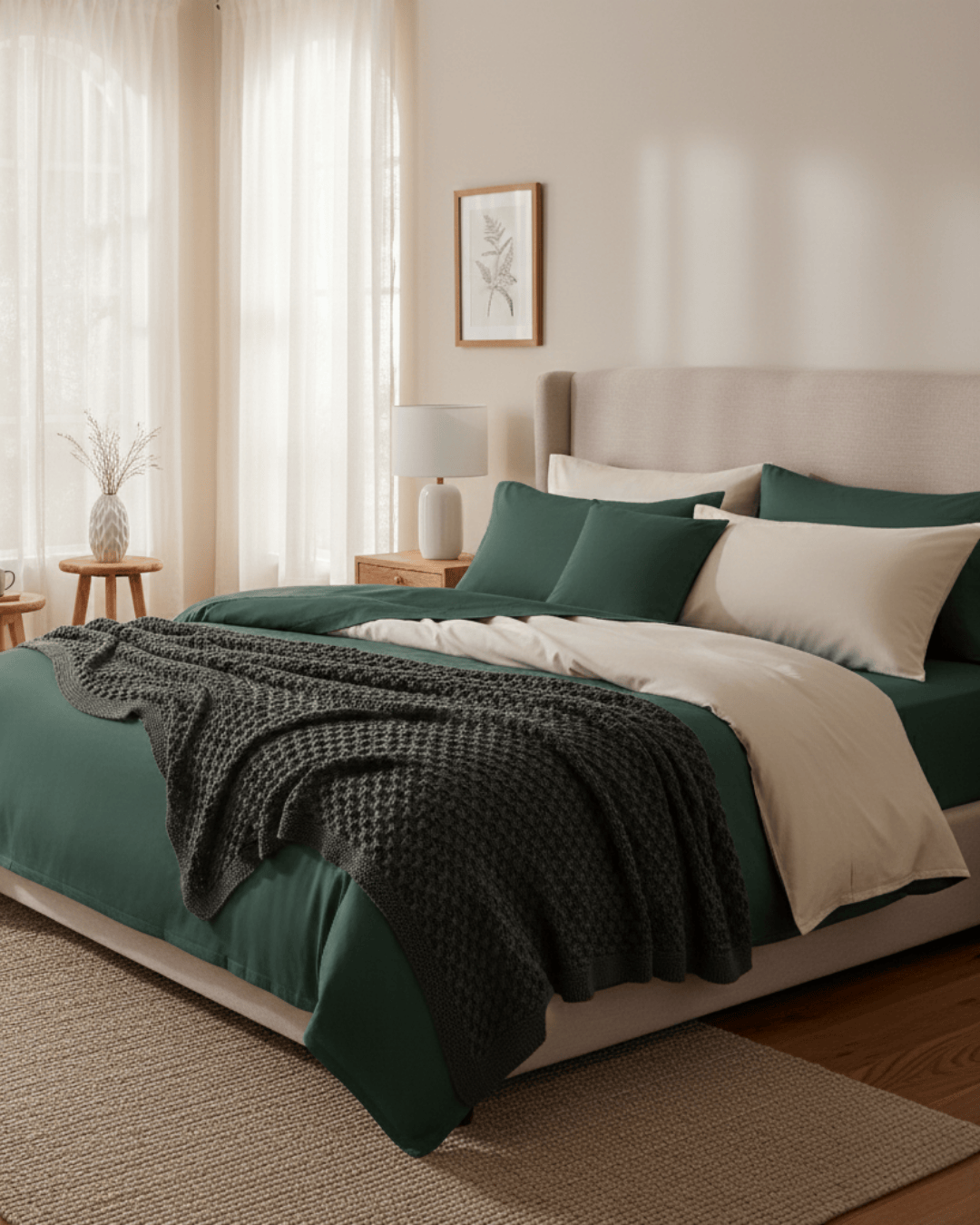 Verfeinerte Kollektion Bettwäsche-Set aus Baumwollsatin