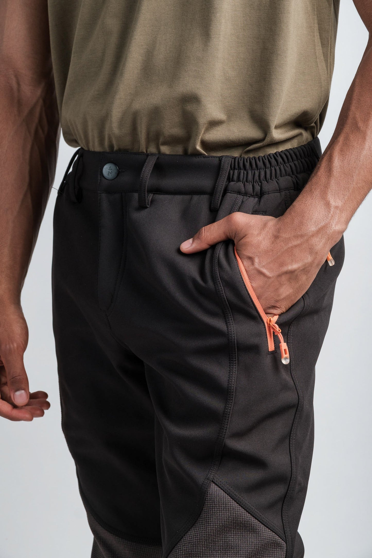 Herren Schwarze Wasserabweisende Abenteuerhose