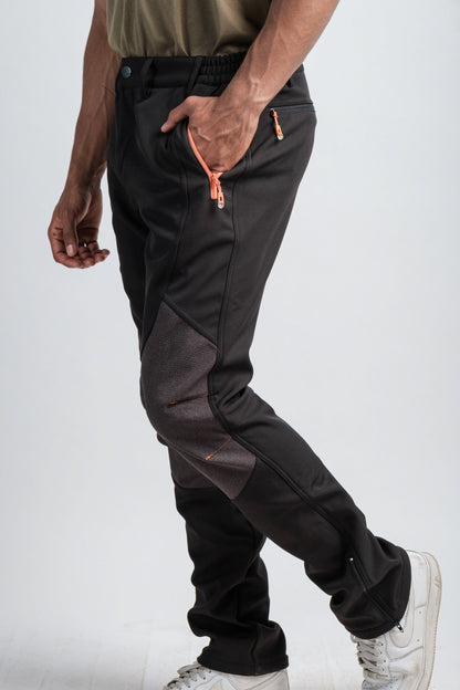 Herren Schwarze Wasserabweisende Abenteuerhose