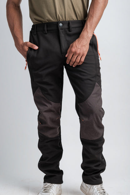 Herren Schwarze Wasserabweisende Abenteuerhose