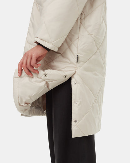 Cloud Shell Steppjacke mit Kapuze
