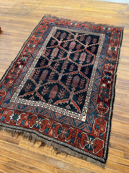 Antique Persian Afshar Rug | 7’ 4" x 5’