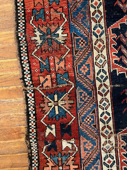 Antique Persian Afshar Rug | 7’ 4" x 5’