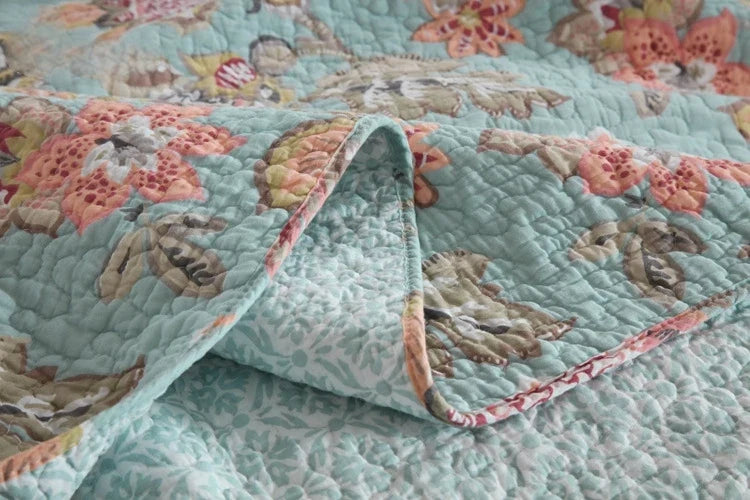 Ophelia 3 Pc Light Weight Quilted Comforter Set - Multiple Options
