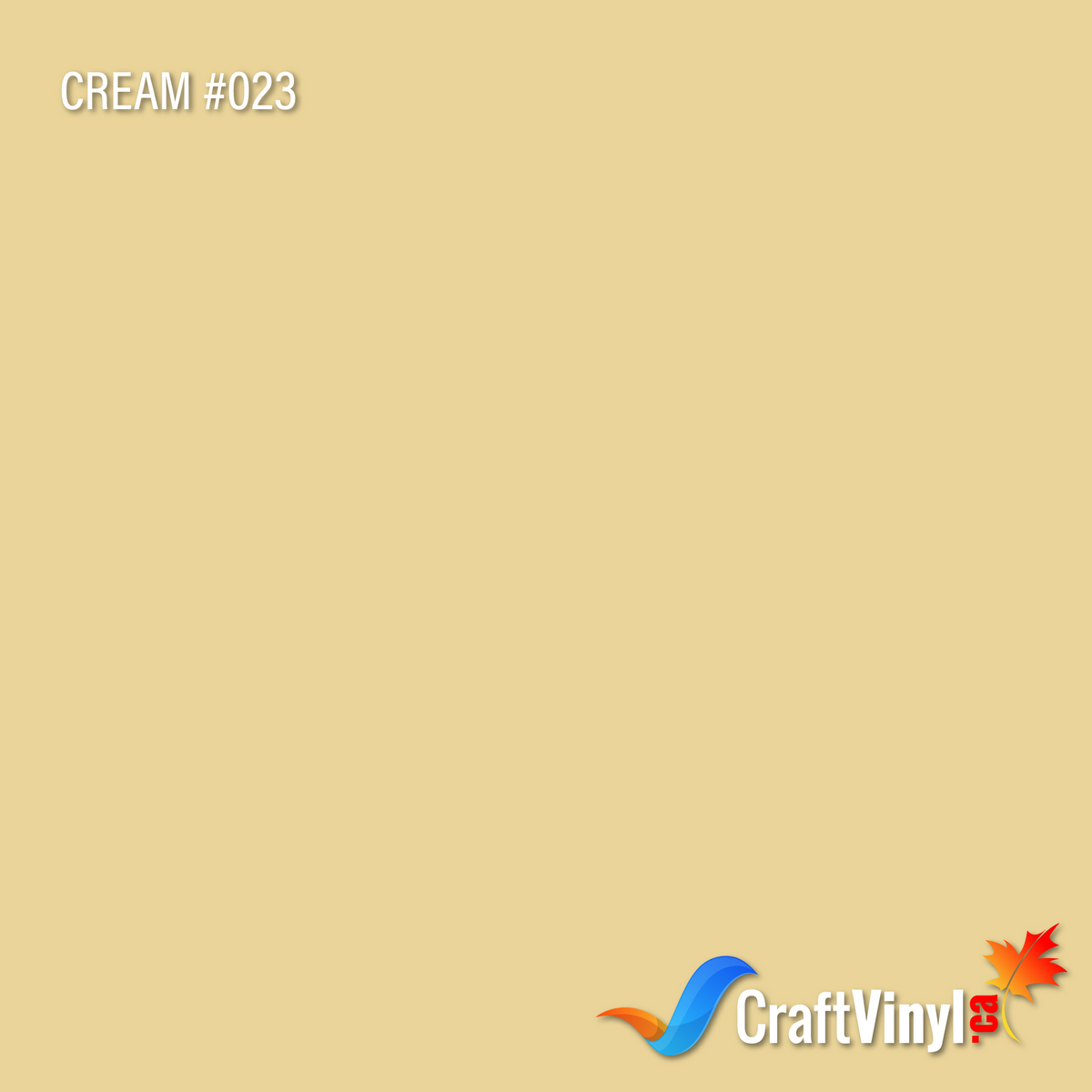 Oracal 651 Glossy Cream Vinyl  #023 sheets and rolls