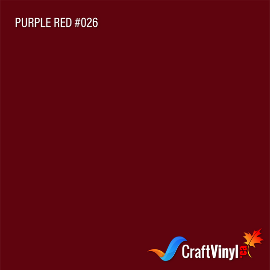 Oracal 651 Glossy Purple Red Vinyl #026 12'' x 5ft