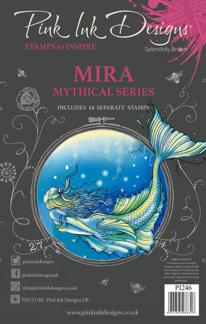 Pink Ink Designs Mira 6 in x 8 in Clear Stamp Set