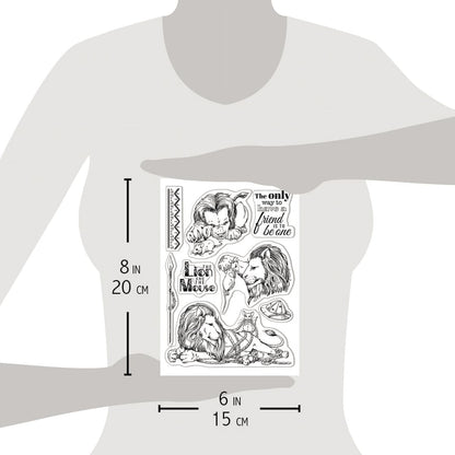 Ciao Bella Clear Stamp Set 6"x8" The Lion And The Mouse