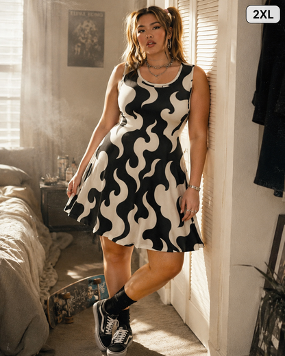 Puff Skater Dress