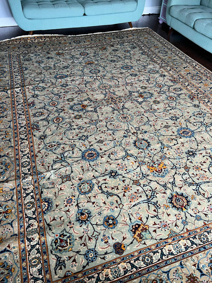 Persian Kashan Rug | 13’ 2” x 9’ 9”