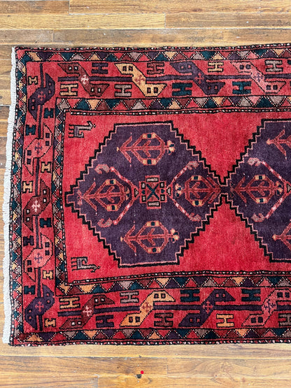 Persian vintage runner | 9’9” x 3’5”