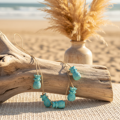 Hanging Wooden Pineapples