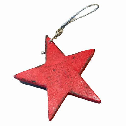 Single Wooden Star Decoration