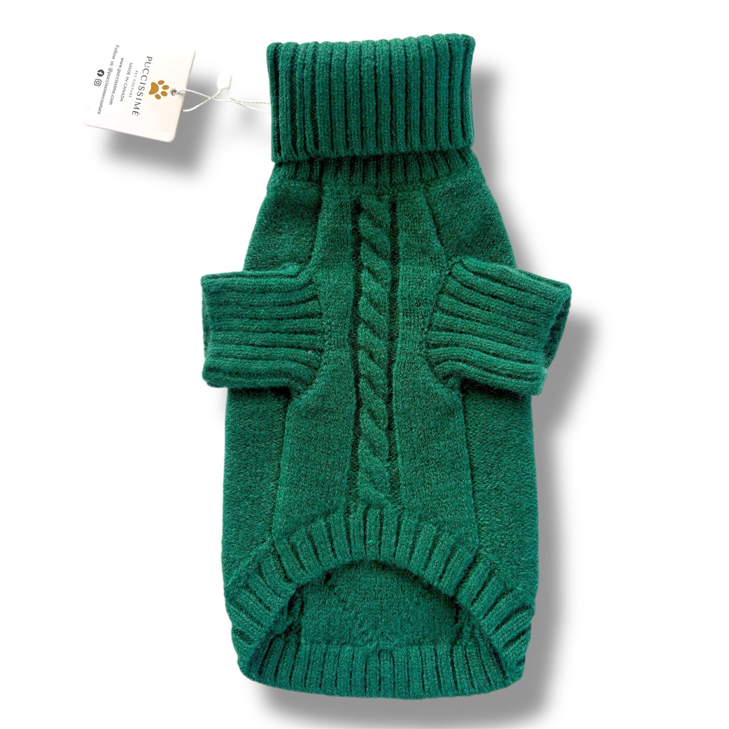 Green Sweater with D-ring