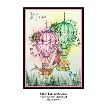 Pink Ink Designs I Saw A Ship... 6 in x 8 in Clear Stamp Set