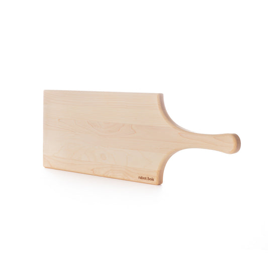 Planche de service en bois avec manche
