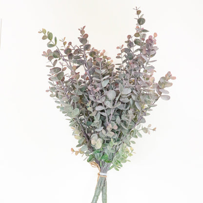 Merida Künstlicher Eukalyptus-Strauß in Lila & Grün 31,75 x 30,48 cm (2er-Set)